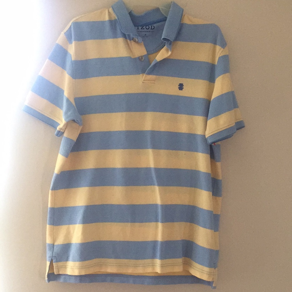 IZOD Yellow & Blue Striped shirt